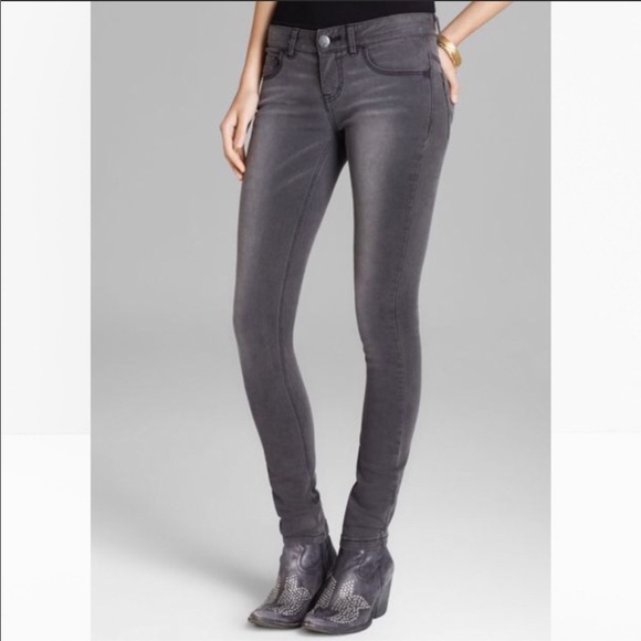 Free People Denim - Free People Distressed Grey Skinny Jeans | Size 24